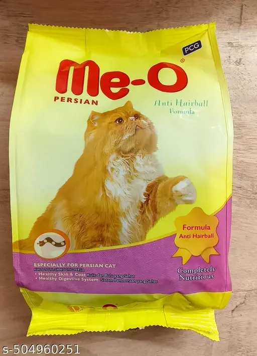 Me-O Adult Dry Cat Food for Persian Cats | Anti Hairball Formula 1.1kg + Toptail Cat Treats Crab Flavor 60g, Squeezy Creamy Treats Rich in Omega-3 & 6 Fatty Acids | Premium Food for All Cat Breeds image 2