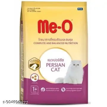 Me-O Adult Dry Cat Food Persian Anti Hairball Formula 1.1kg | Toptail Tuna Cheese Cat Treats Squeezy Creamy Lickable Rich in Omega 3 6 Premium Cat Food For All Breeds thumbnail 1