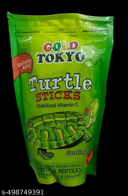 Gold Tokyo Premium Turtle Food 500gm | Spirulina Added Stick with Stabilised Vitamin C for Turtles of All Life Stages image 1