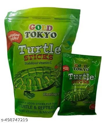 Gold Tokyo Premium Turtle Food 1kg | Spirulina Added Stick Stabilised Vitamin C | Suitable for All Life Stages Turtle Food thumbnail 3