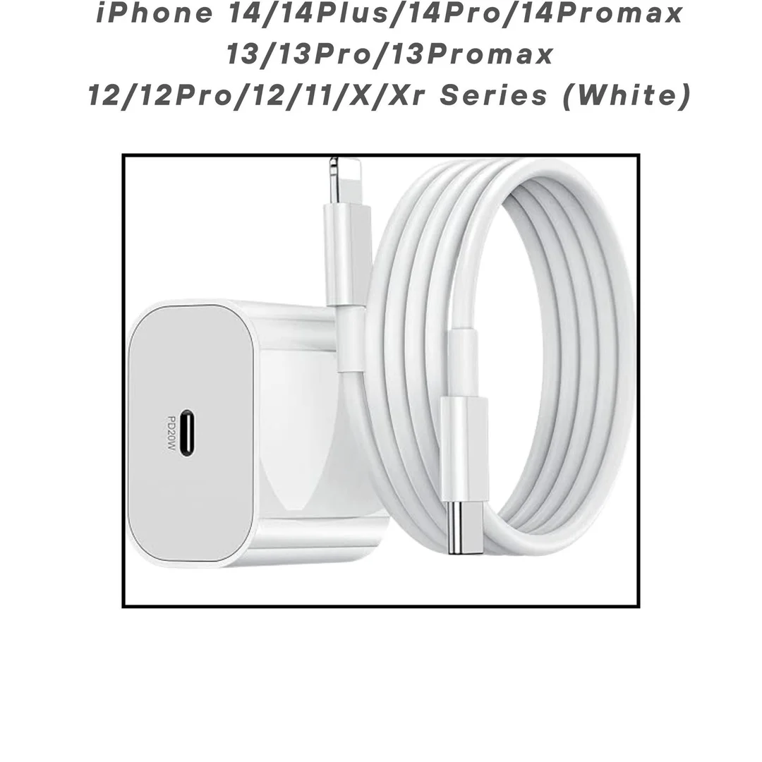 20W MFi Certified Fast Charger for iPhone 14|13|12|11|X|XR | USB-C to Lightning Cable | Fly Master image 2