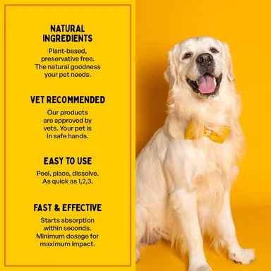 Furlicks Skin & Coat Supplement for Dogs & Cats  Pack Of 2 (30 strips)| Biotin Omega 3 & 6 Fatty Acids, Chia Seeds for Shiny Fur Healthy Skin & Reduced Shedding thumbnail 3