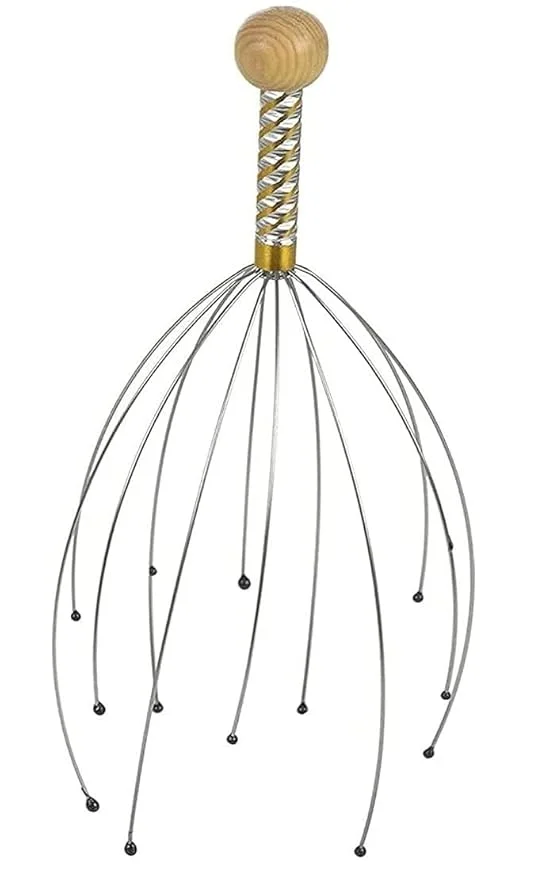 12 Fingers Head Scratcher | Fly Master Scalp Massager | Manual Head and Body Massage for Pain Relief image 1