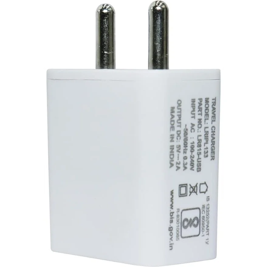 5V 2A Fast Charging Single USB Port Adapter | Universal USB Wall Charger for iOS and Android Devices | Without Cable, White - Fly Master image 2