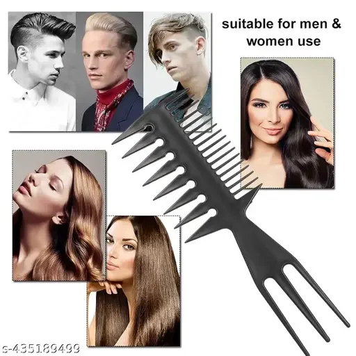3-in-1 Plastic Detangling Hair Comb | Fly Master Wide Tooth Anti-Static Hairdressing Styling Tool Best Hair Detangling Comb for Thick Hair image 1