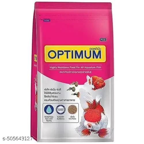 Optimum Highly Nutritious Fish Food for All Life Stages |Mini Pellet 100g | Premium Quality Non-Vegetarian Seafood Flavor Fish Food| image 4