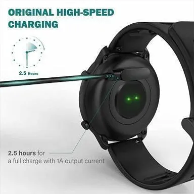 2 Pins Magnetic Suction Charger Cable | Flymaster Smartwatch Accessories | 0.5 m Magnetic Charging Cable for Smart Watches thumbnail 2