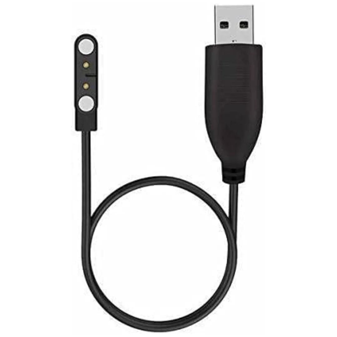 2 Pins Magnetic Suction Charger Cable | Flymaster Smartwatch Accessories | 0.5 m Magnetic Charging Cable for Smart Watches image 1