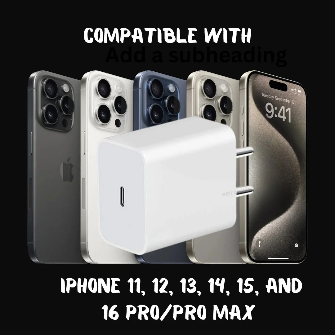20W Fast Charger Adapter for Apple iPhone 11|12|13|14|15|16 Pro Max & Pro Models | White | Fly Master image 5