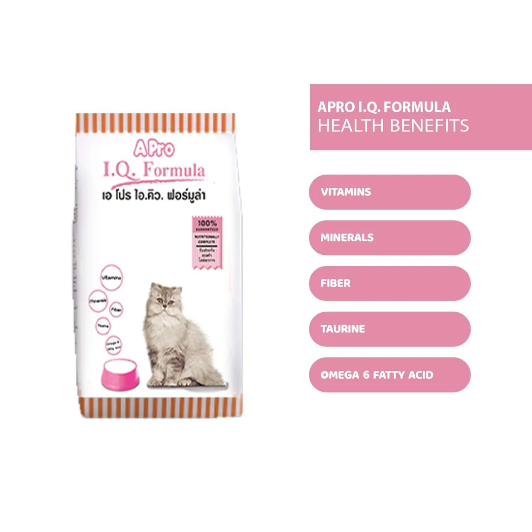 Apr IQ Formula Cat Food 500gm Pack Of 2 | Premium Dry Food for All Cat Breeds Creamy Tuna Cat Treats with Goat Milk Flavor 60gm image 2