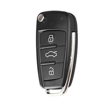 Audi Car Key Shell | Durable 3 Button Replacement for A2 A3 A4 A6 A6L A8 Q7 TT | Stylish Audi Key Fob Cover thumbnail 1