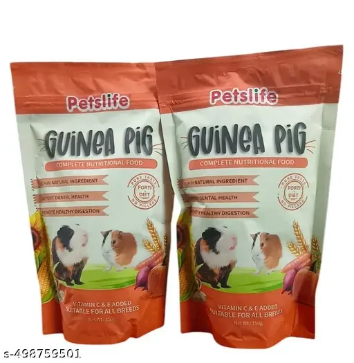 Guinea Pig Pellet Food for All Life Stages by PetsLife | Natural Variety Flavor | Pack of 2 image 1