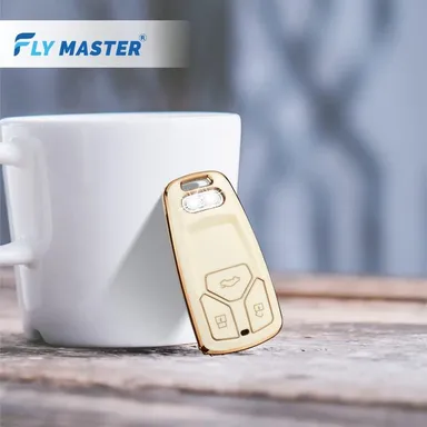 Audi car key cover | Audi A8 key cover Fly Master | Protective case for Audi Q7 ,RS ,TT key fob thumbnail 1