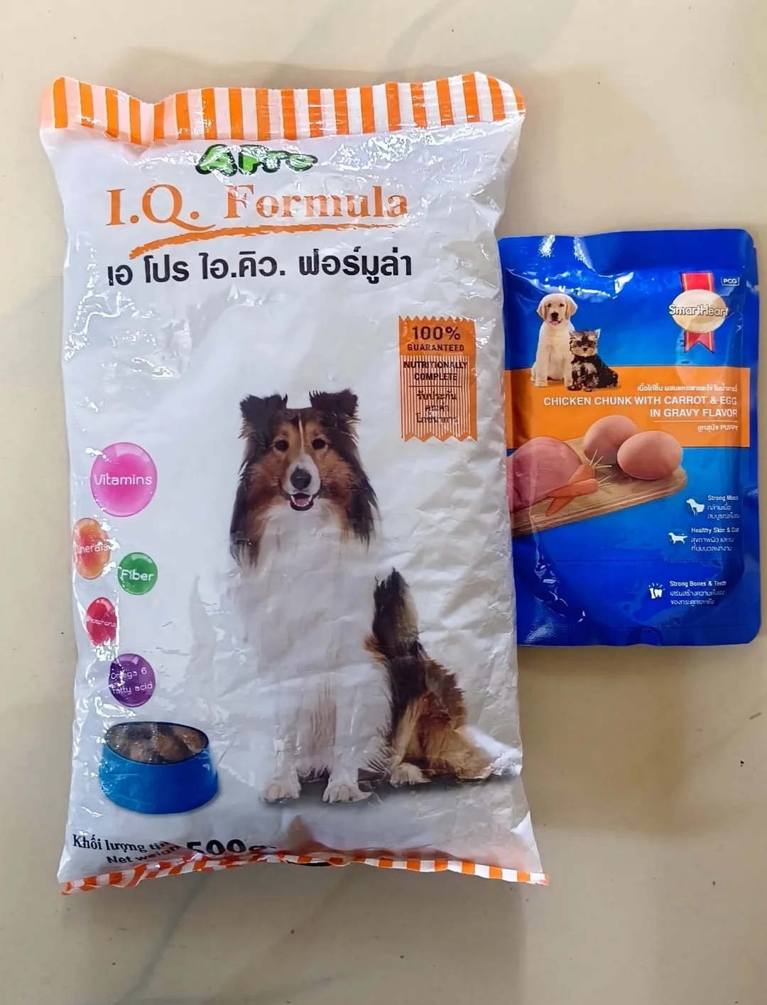 A Pro Dog Food IQ Formula | Smart Heart Wet Dog Food for Puppies with Chicken & Carrot in Gravy | Premium Complete Nutrition for All Dog Breeds. image 1
