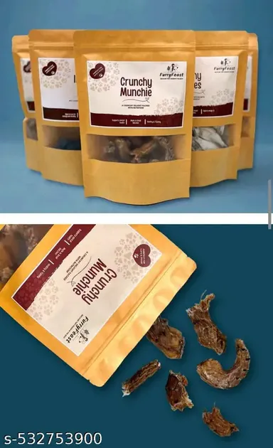 Dog Treats Real Chicken Crunchy Munchie 100gm | Premium Healthy Treats for Cats and Dogs | Supports Dental Health and Joint Care  thumbnail 1