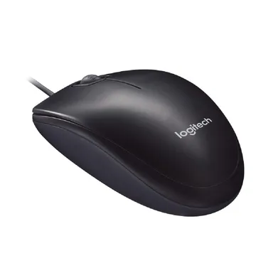Logitech M90 Wired USB Mouse|1000 DPI Optical Tracking| Ambidextrous Design for PC/Mac/Laptop|Black thumbnail 2