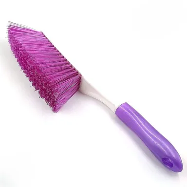 Long Bristle Dust Cleaning Brush Fly Master | Polypropylene Upholstery Carpet Car Seat Cleaning Brush Multicolour Pack of 1 thumbnail 2