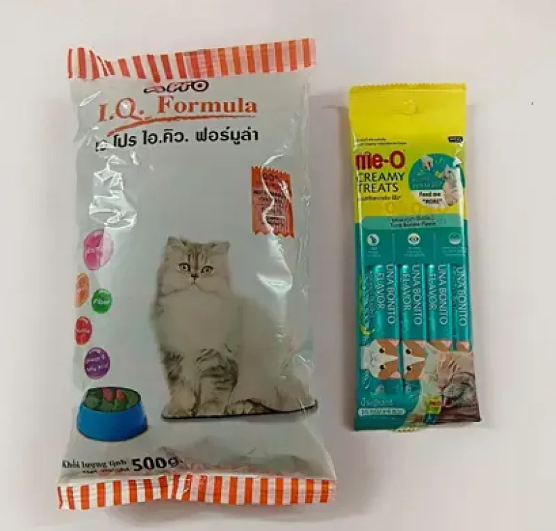 A Pro IQ Formula Dry Cat Food | Me-O Creamy Tuna & Bonito Cat Treats | Premium Nutrition for All Cat Breeds image 1