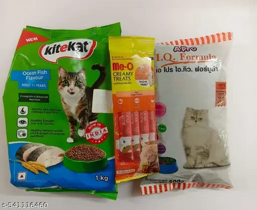Kitekat Adult Dry Cat Food Ocean Fish Flavour | Complete Balanced Nutrition | Pro IQ Formula Cat Me-O All Life Stages Treats for All Cat Breeds| image 1