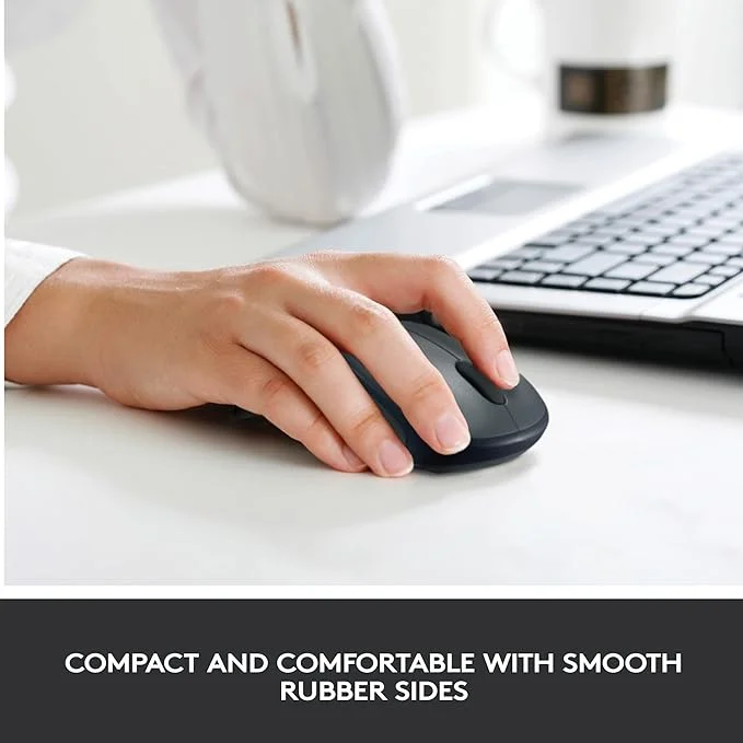 Logitech M235 Wireless Mouse |1000 DPI Optical Tracking, 12-Month Battery Life |Grey image 2