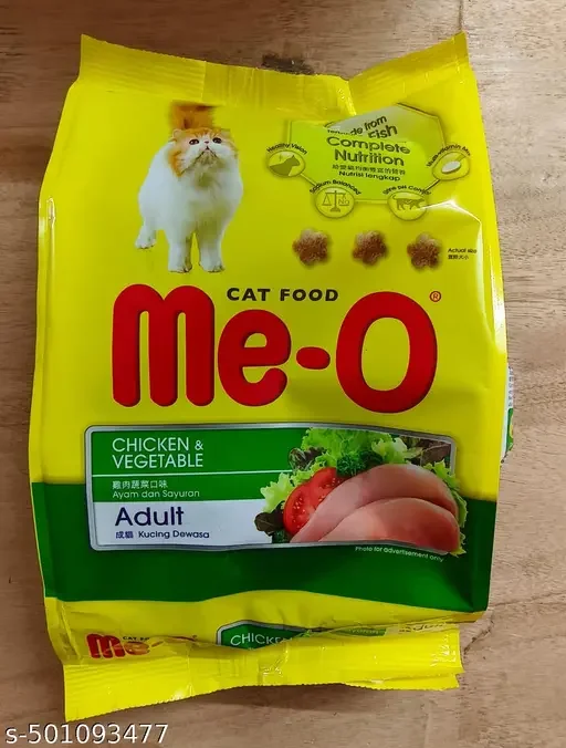 Me O Adult Dry Cat Food Chicken and Vegetable 400gm | Me O Cat Tuna Chicken Jelly Gravy Pack | Premium Cat Food for All Breeds image 2