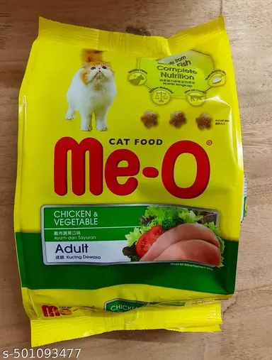 Me O Adult Dry Cat Food Chicken and Vegetable 400gm | Me O Cat Tuna Chicken Jelly Gravy Pack | Premium Cat Food for All Breeds thumbnail 1