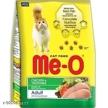 Me O Adult Dry Cat Food Chicken and Vegetable 400gm | Me O Cat Tuna Chicken Jelly Gravy Pack | Premium Cat Food for All Breeds image 3