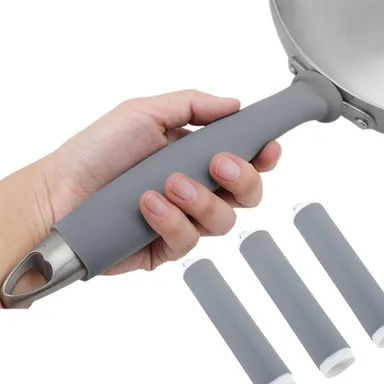 Heat Resistant Silicone Cover for Skillet Pan Pot Handles | Fly Master Silicone Handle Protector for BBQ Tools Oven Racks Kettle thumbnail 0