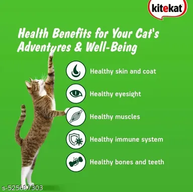 Kitekat Adult Dry Cat Food | Ocean Fish Flavour | 370g Pack of 2 | Complete and Balanced Nutrition | Toptail Tuna & Cheese Creamy Lickable Cat Treats | Premium Treats for All Cat Breeds thumbnail 3