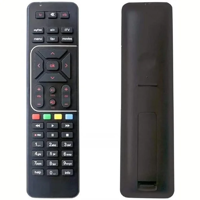 Airtel Xstream Set-Top Box Remote Control | Non-Voice Assistant Compatible | Includes Netflix Function | Black – Fly Master image 1