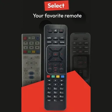 Airtel Xstream Set-Top Box Remote Control | Non-Voice Assistant Compatible | Includes Netflix Function | Black – Fly Master thumbnail 1