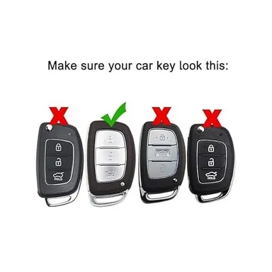 Car Silicone Rubber Key Cover for Hyundai Cretaa | Fly Master Black Durable Protection Pack of 1 | Premium Silicone Key Cover for Hyundai I20 Elite thumbnail 2