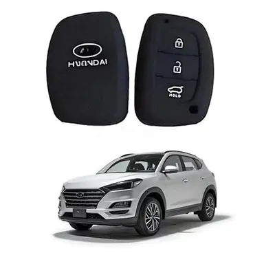 Car Silicone Rubber Key Cover for Hyundai Cretaa | Fly Master Black Durable Protection Pack of 1 | Premium Silicone Key Cover for Hyundai I20 Elite thumbnail 3