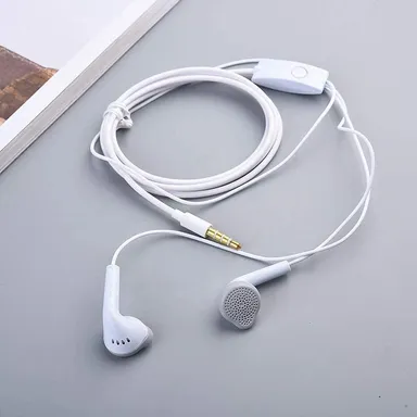 Flymaster Jack Wired Earphones | White Color In-Ear Headphones with Mic Stereo Sound Noise,Cancelling. thumbnail 1