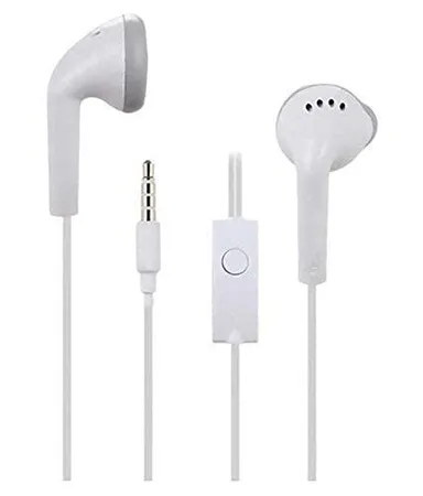 Flymaster Jack Wired Earphones | White Color In-Ear Headphones with Mic Stereo Sound Noise,Cancelling. thumbnail 2