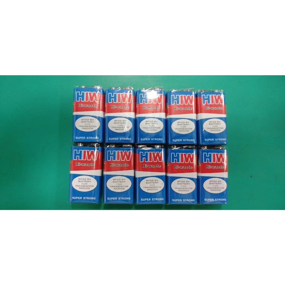 MAND Hi Watt 6F22 HW Battery | Zinc Carbon 9V Long Lasting Battery | Extended Life 9V Battery Pack Fly Master image 1
