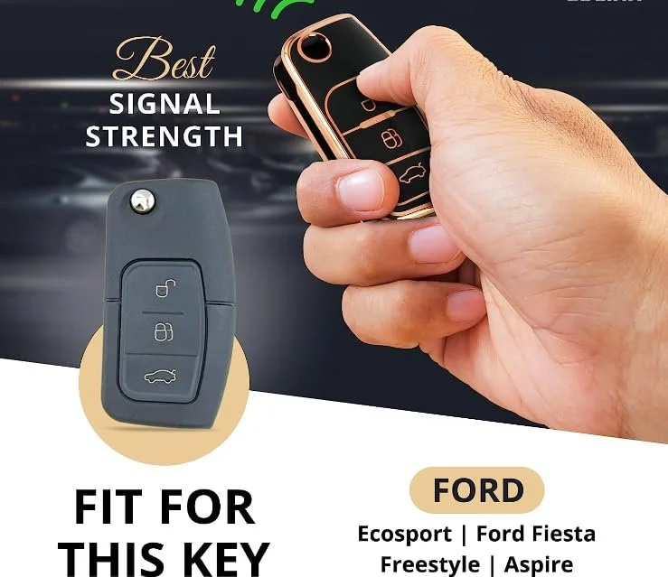 Ecosport Ford Fiesta Figo Flip Key Compatible Cover | High Quality TPU Car Key Protector Case - Fly Master image 3