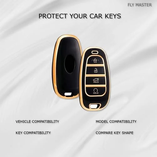 Hyundai Tucson 2022 Key Cover | Fly Master Automotive Accessories | Stylish Durable Key Fob Protector image 2