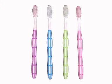 Flex Toothbrush with Soft Grade Bristles Pack of 2 Multicolor |YourBrandName] Soft Bristle Toothbrush Set thumbnail 1