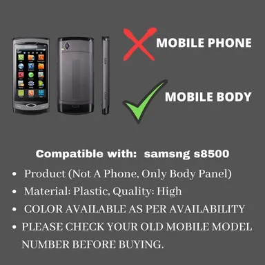 Mobile Body Panel Compatible for Samsung | Front & Back Multicolor Case Shell | Shri Krishna Enterprises|  thumbnail 1