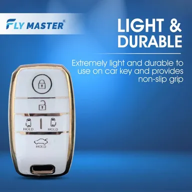 KIA Carnival Key Fob Cover | Car Accessories by Fly Master | Protects and Decorates Your Car Key thumbnail 2