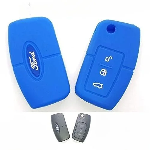 Ford EcoSport Key Cover | Fly Master Leather Key Fob Protector for Ford EcoSport and New Fiesta | Durable Car Key Protection Case image 1