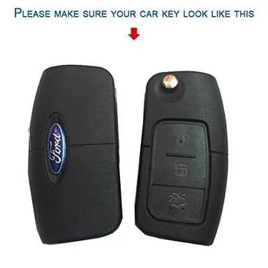 Ford EcoSport Key Cover | Fly Master Leather Key Fob Protector for Ford EcoSport and New Fiesta | Durable Car Key Protection Case thumbnail 1