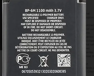 BP 6M Battery for Nokia Models | High Capacity Portable Battery | Fly Master thumbnail 1