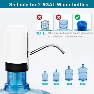 Automatic Water Dispenser Pump for 20L Water Bottle | Portable with C Type Charging Cable thumbnail 3