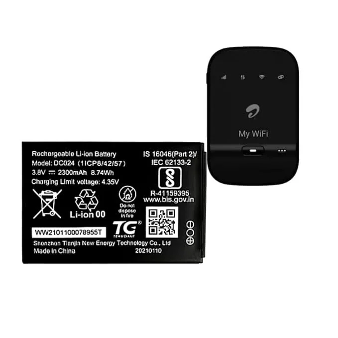 Airtel My WiFi AMF 311WW Battery 2300mAh DC024 H12348 Replacement | Genuine Wireless Data Card Battery Fly Master image 4