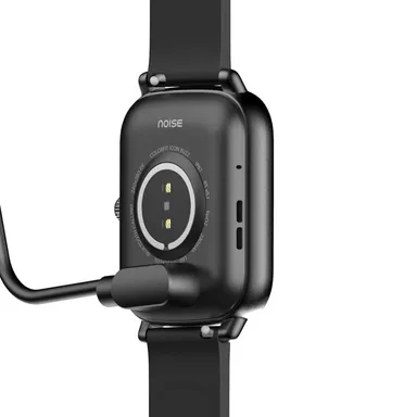 Noise Colorfit Pulse Grand Smartwatch Charger 2 Pin USB Fast Charger Magnetic Charging Cable Adapter| Black | Compatible 2 Pin Smart Watch Charger for Noise thumbnail 1