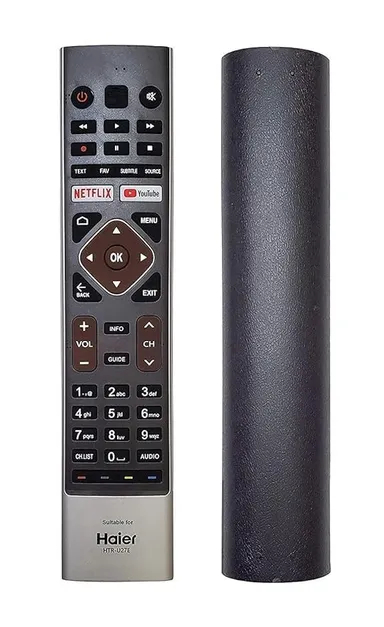 Haier Smart 4K Android LED TV Remote | HTR-U27E Replacement Remote | Universal Haier TV Remote with Non-Voice Feature | Black | Pack of 1 thumbnail 0