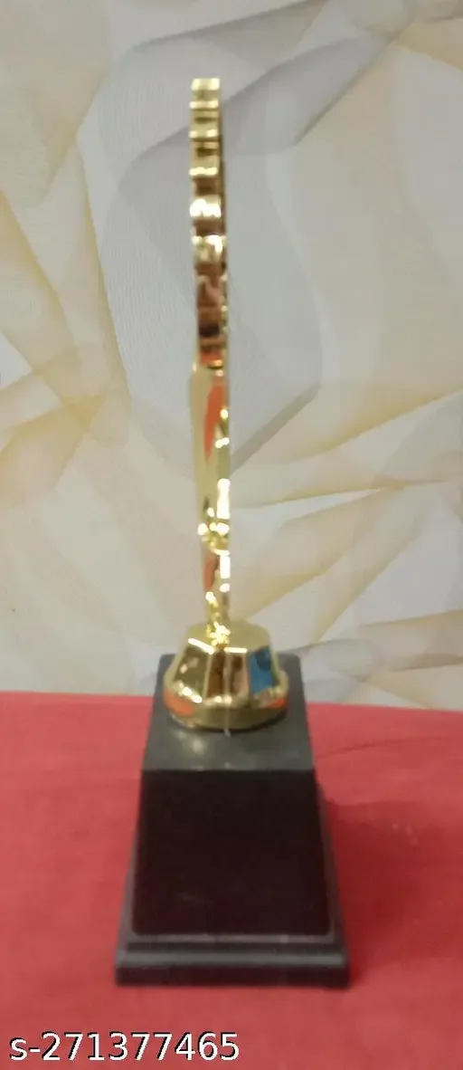 Golden 3 Human 2 Star Trophy Plastic Sports Achievement Award | Birthday Gift | Academic Appreciation  image 3