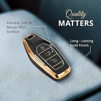 Mahindra XUV 500 Smart Key Cover | TPU Car Key Accessories Pack of 2 | Push Button Start Key Protector thumbnail 2